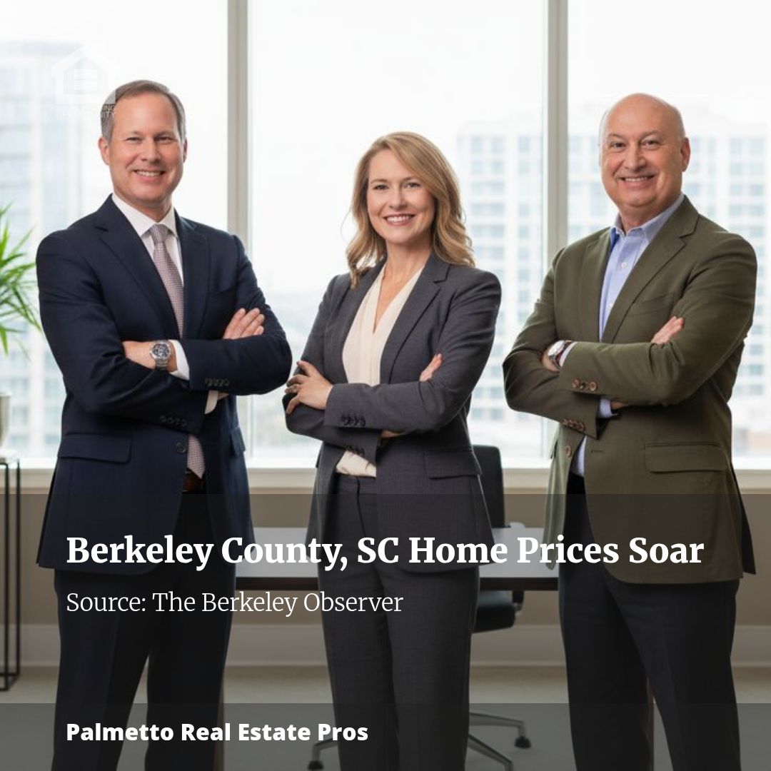 South Carolina Home Prices Jump 86% in a Decade — Berkeley County Still Among Hottest Markets